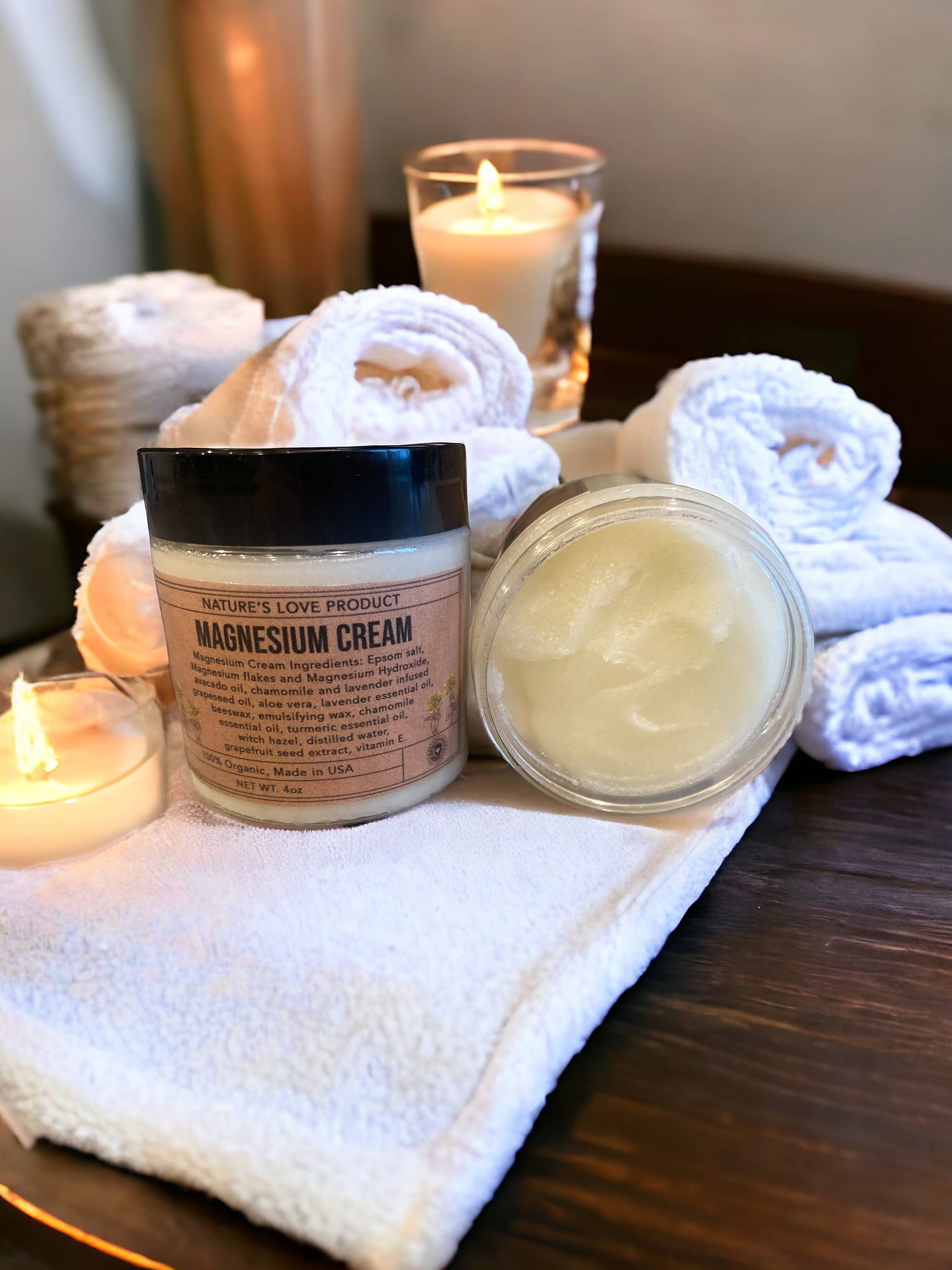 NATURE'S LOVE Magnesium Cream 4oz