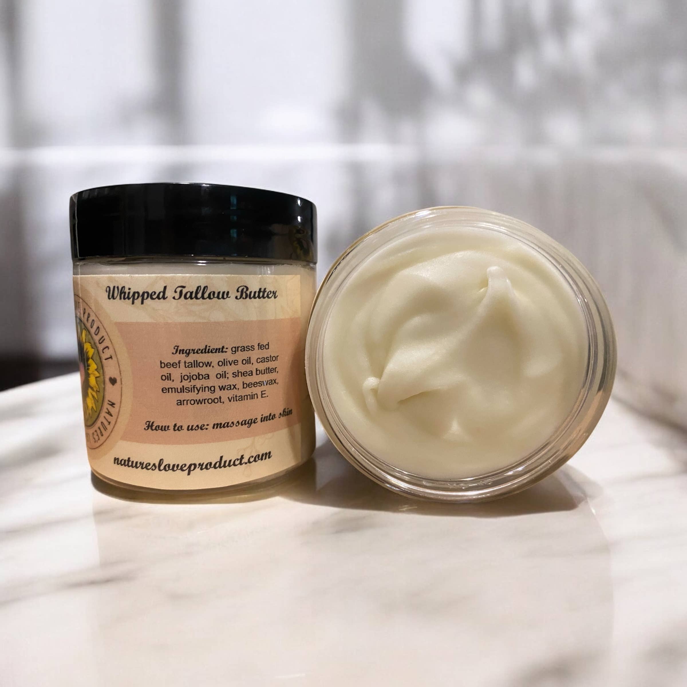 NATURE'S LOVE Whipped Tallow Butter 4 oz