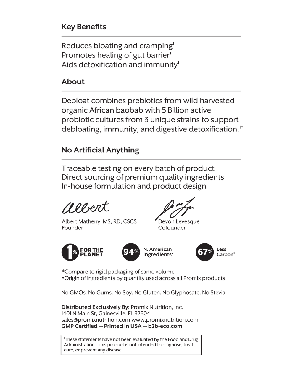 PROMIX Prebiotic + Probiotics | 12-day De-bloat Program