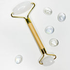 BOUTIQUE Bamboo & Jade Facial Roller | Off White