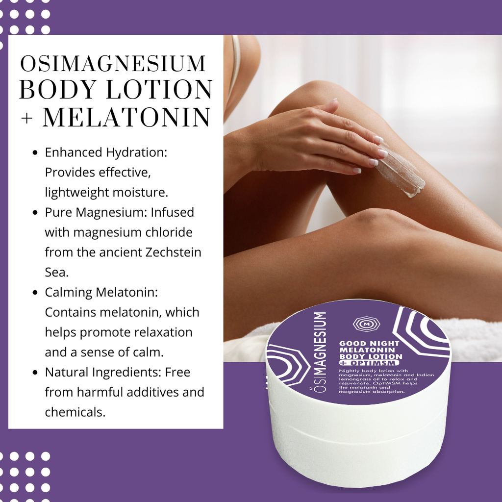 ŐSIMAGNESIUM Body Lotion + Melatonin + OptiMSM-0.25oz SAMPLE