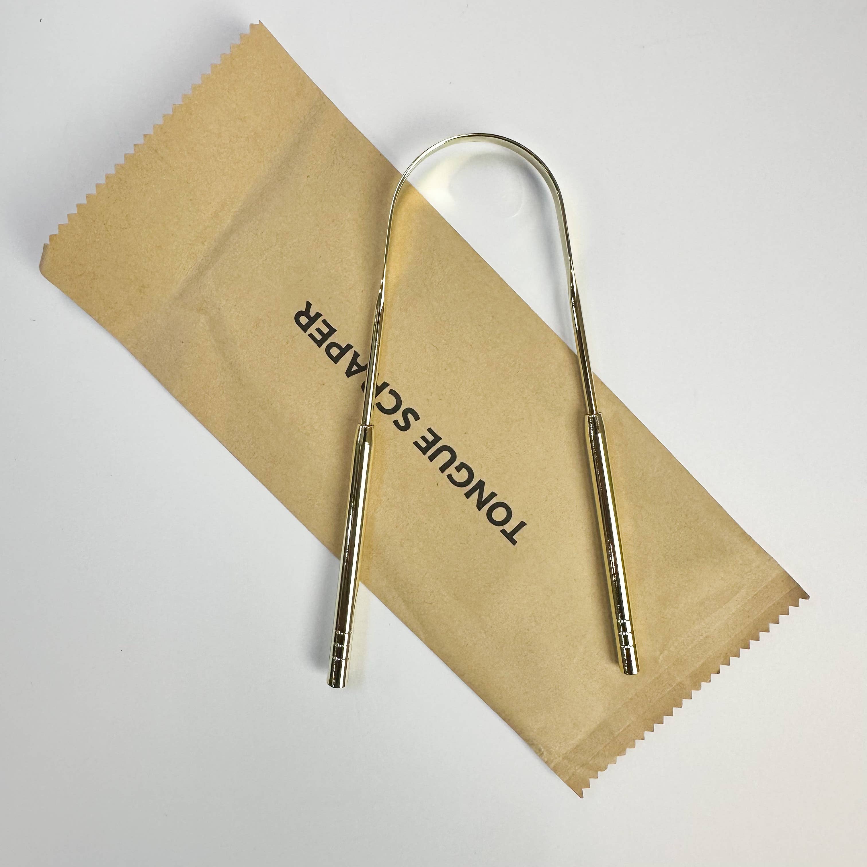 BOUTIQUE 100% Pure Copper Tongue Scraper