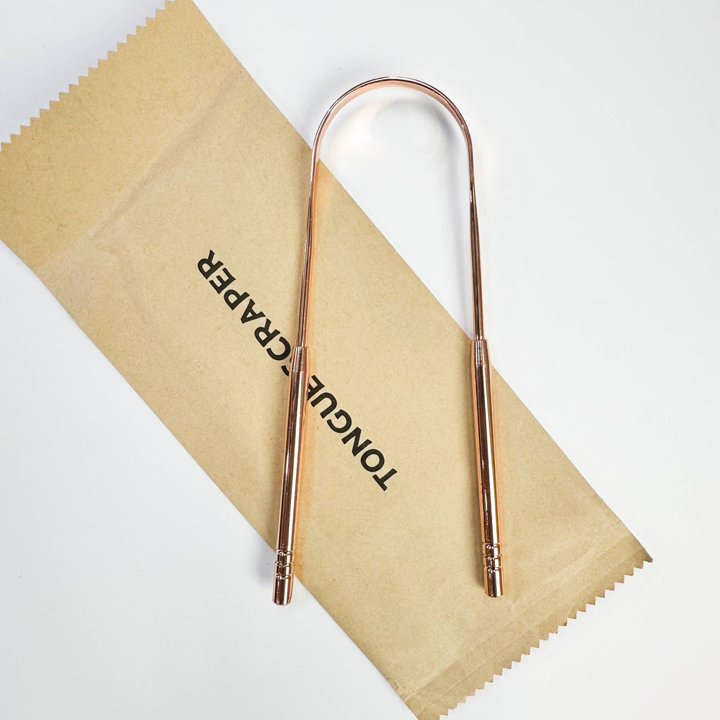 BOUTIQUE 100% Pure Copper Tongue Scraper