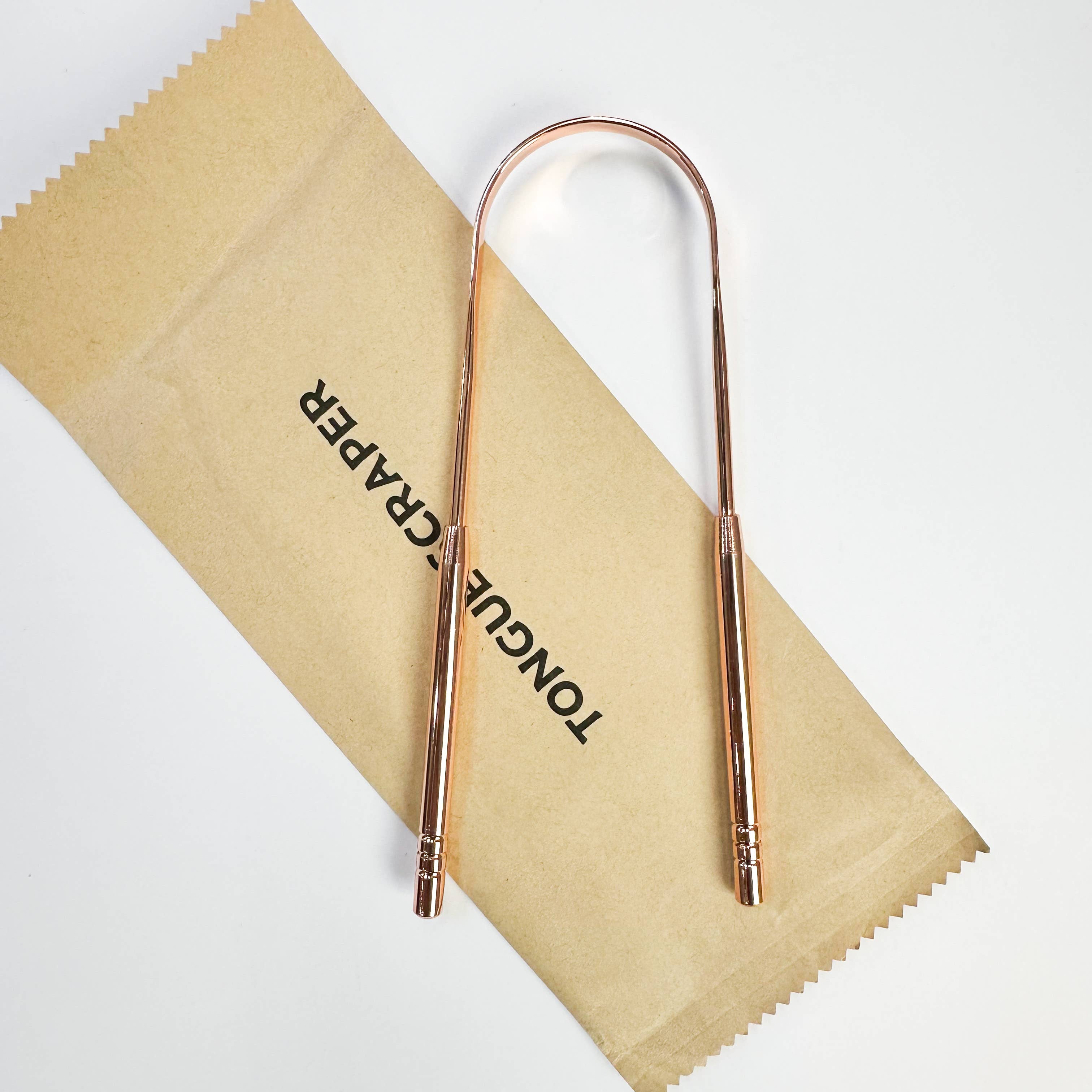 BOUTIQUE 100% Pure Copper Tongue Scraper