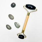 BOUTIQUE | Bamboo & Jade Facial Roller | Black