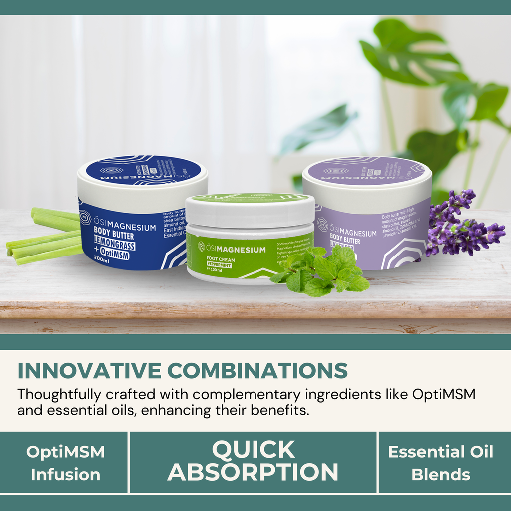 ŐSIMAGNESIUM Body Lotion + Melatonin + OptiMSM-0.25oz SAMPLE