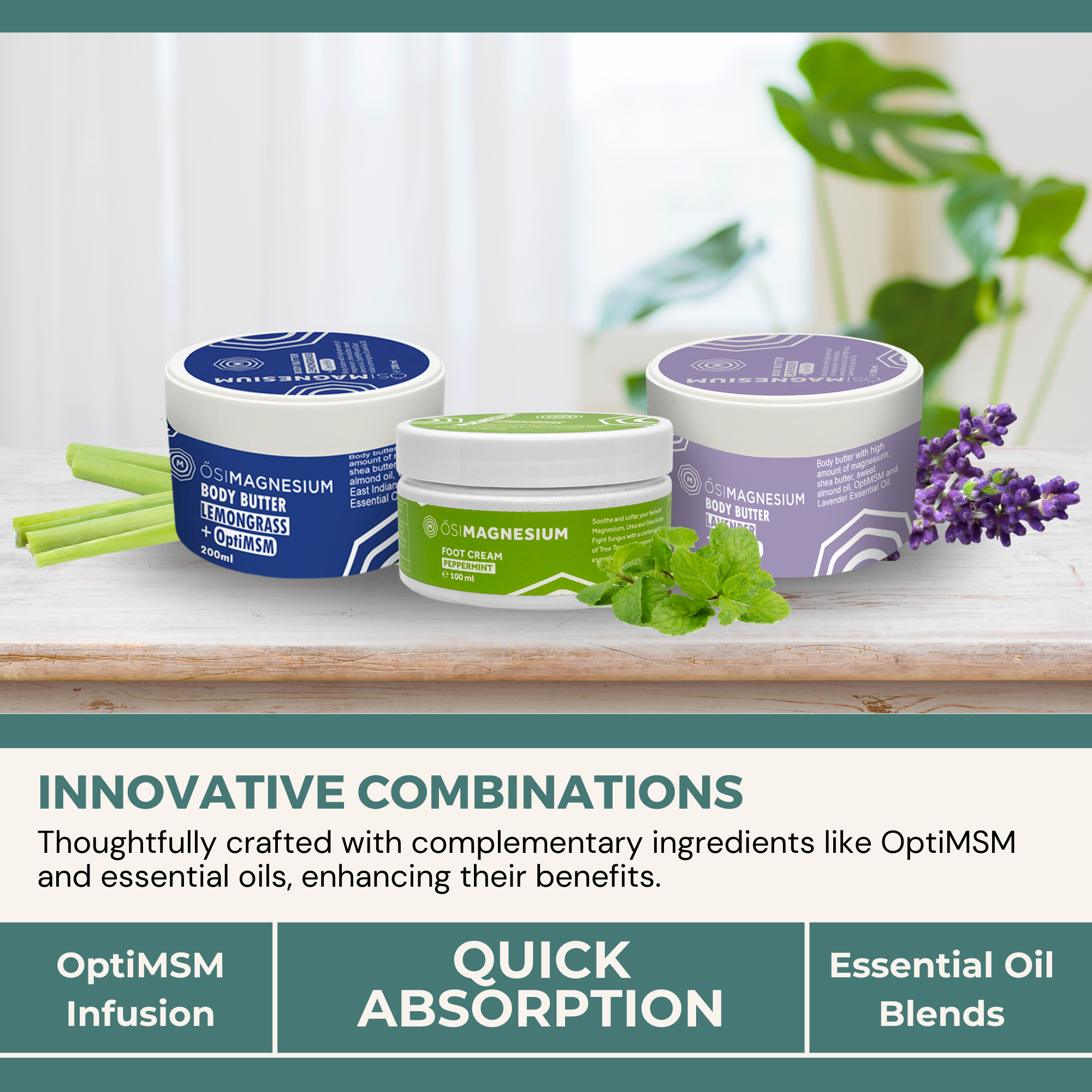 ŐSIMAGNESIUM Body Lotion + Melatonin + OptiMSM-0.25oz SAMPLE