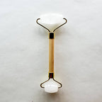 BOUTIQUE Bamboo & Jade Facial Roller | Off White